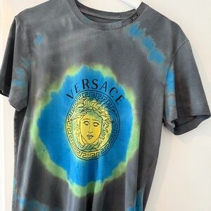 Versace Tie-dye Medusa logo t shirt